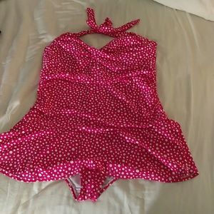 ADORABLE halter one piece swimsuit